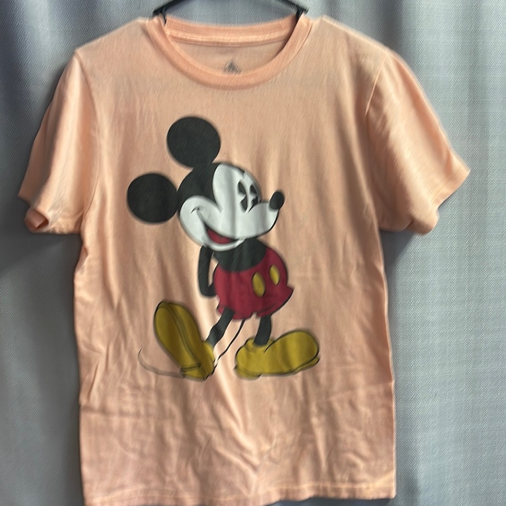 Coral Mickey Mouse tee shirt